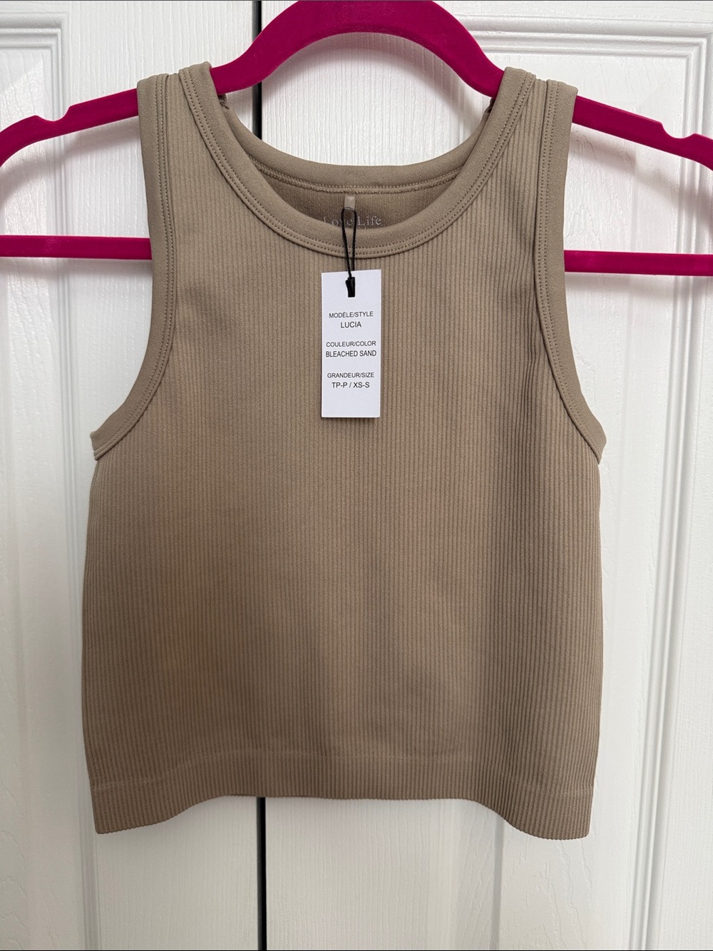 Love Life Essentials Ribbed
Tank Top - XS/S